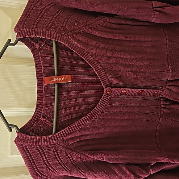 Gitano 3/4 flutter sleeves sweater size M - Picture 2 of 5